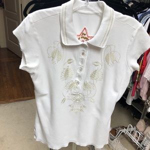 Johnny Was vintage polo